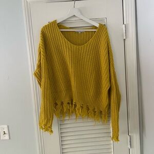 Young Fabulous & Broke Yellow Knit Sweater